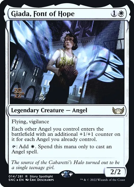 Giada, Font of Hope, Magic card PSNC 14s — Streets of New Capenna Promos set