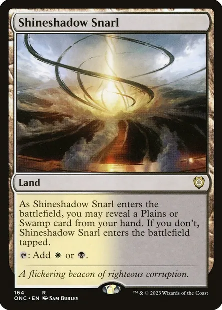 Shineshadow Snarl, Magic card ONC 164 — Phyrexia: All Will Be One Commander set