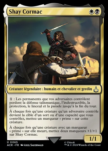 Shay Cormac, carte Magic ACR 65 — extension Assassin's Creed