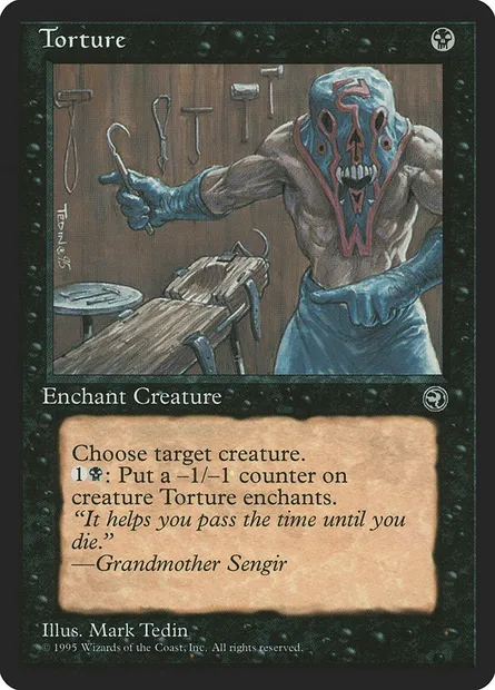 Torture, carte Magic HML 59a — extension Terres Natales