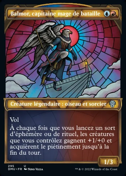 Balmor, capitaine mage de bataille, carte Magic DMU 295 — extension Dominaria Uni