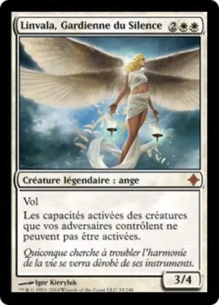 Linvala, Gardienne du Silence, carte Magic ROE 33 — extension L'ascension des Eldrazi