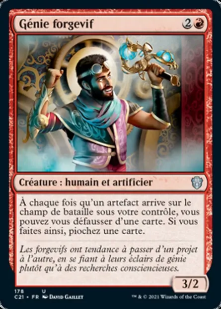 Génie forgevif, carte Magic C21 178 — extension Commander 2021