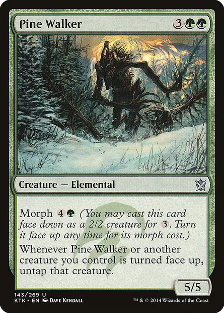 Pine Walker, Magic card KTK 143 — Khans of Tarkir set
