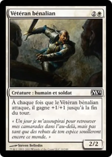 Vétéran bénalian, carte Magic M12 10 — extension Magic 2012
