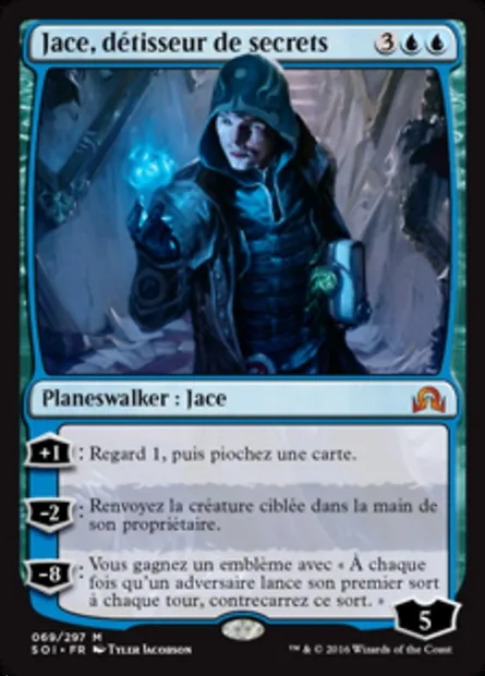 Jace, détisseur de secrets, carte Magic SOI 69 — extension Ténèbres sur Innistrad