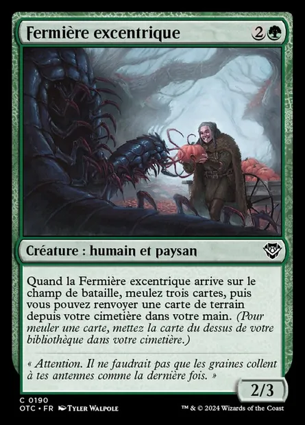 Fermière excentrique, carte Magic OTC 190 — extension Outlaws of Thunder Junction Commander