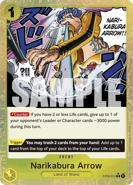 Narikabura Arrow, One Piece card ST09-014 — Yamato set