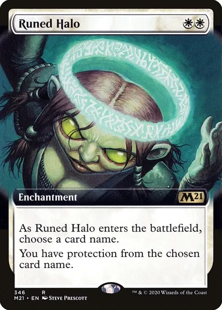 Runed Halo, Magic card M21 346 — Core Set 2021 set