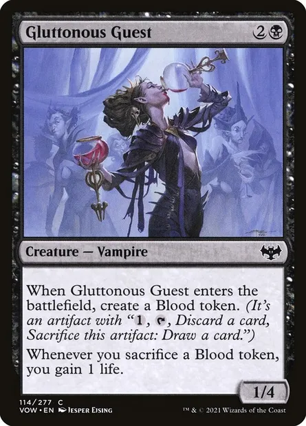 Gluttonous Guest, Magic card VOW 114 — Innistrad: Crimson Vow set