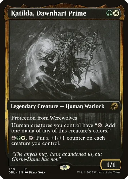 Katilda, Première de Cerf-orient, carte Magic DBL 230 — extension Innistrad : Double Programme
