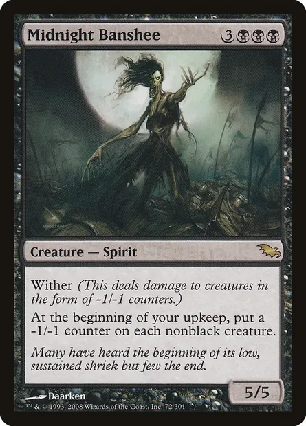 Midnight Banshee, Magic card SHM 72 — Shadowmoor set