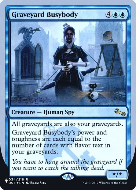 Graveyard Busybody, Magic card ULST 15 — The List (Unfinity Foil Edition) set