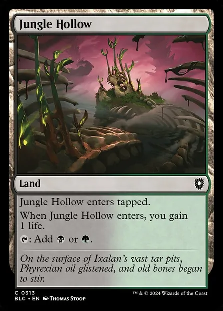 Jungle Hollow, Magic card BLC 313 — Bloomburrow Commander set