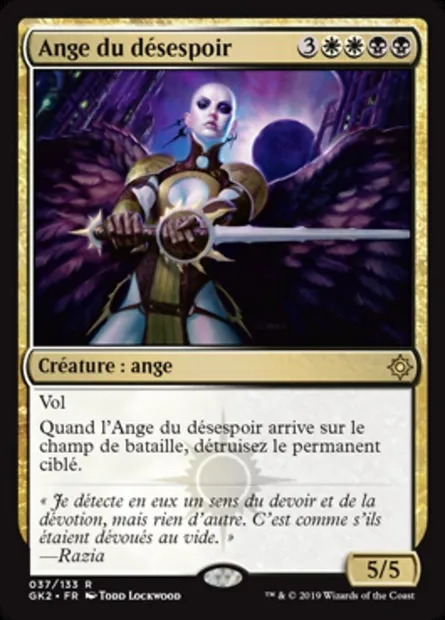 Ange du désespoir, carte Magic GK2 37 — extension RNA Guild Kit