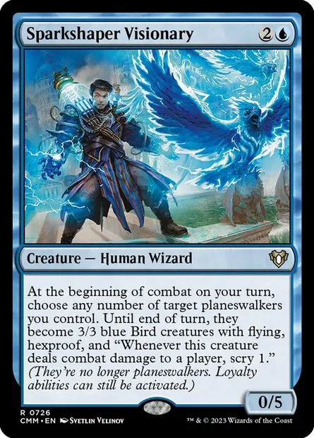 Sparkshaper Visionary, Magic card CMM 726 — Commander Masters set