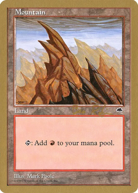 Mountain, Magic card WC98 br346 — World Championship Decks 1998 set