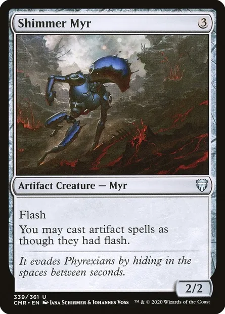 Shimmer Myr, Magic card CMR 339 — Commander Legends set