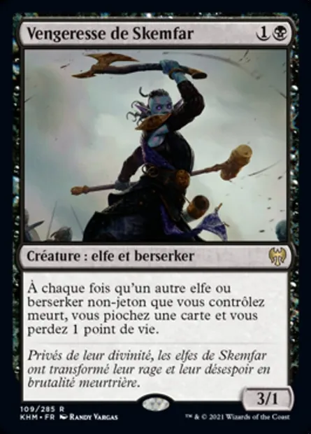 Vengeresse de Skemfar, carte Magic KHM 109 — extension Kaldheim