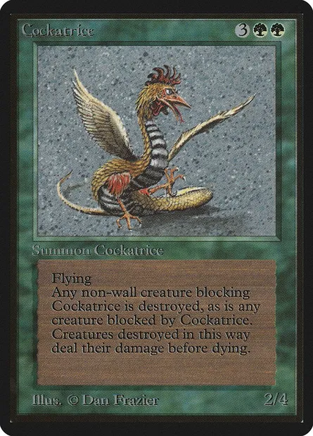 Cockatrice, Magic card LEB 190 — Limited Edition Beta set