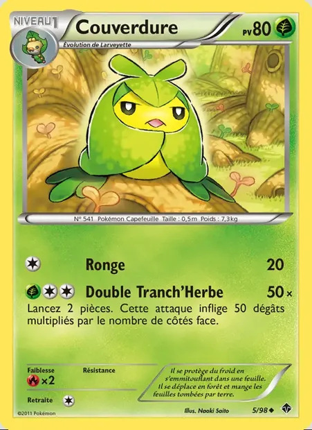 Couverdure, carte Pokémon EPO 5 — extension Pouvoirs Émergents