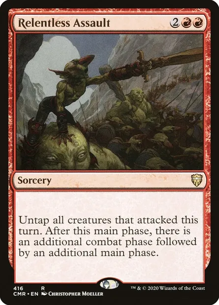 Relentless Assault, Magic card CMR 416 — Commander Legends set