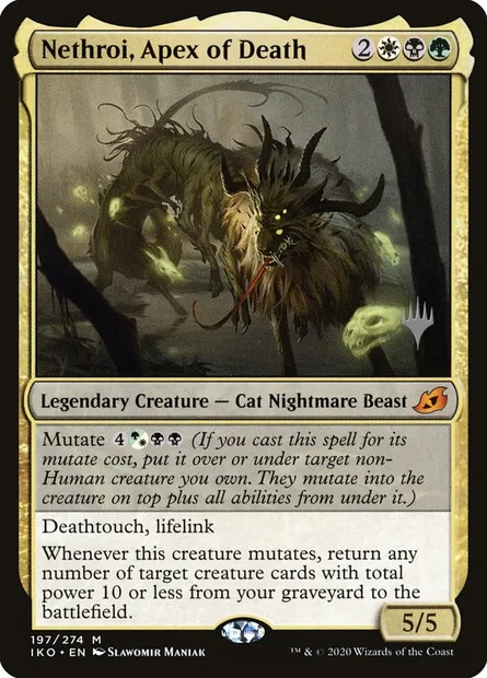 Nethroï, Zénith de la mort, carte Magic PIKO 197p — extension Ikoria: Lair of Behemoths Promos
