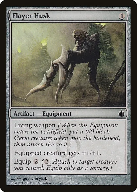 Flayer Husk, Magic card MBS 107 — Mirrodin Besieged set