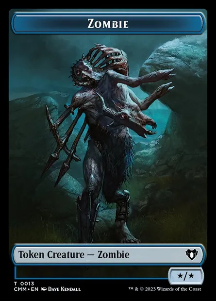 Zombie, Magic card TCMM 13 — Commander Masters Tokens set