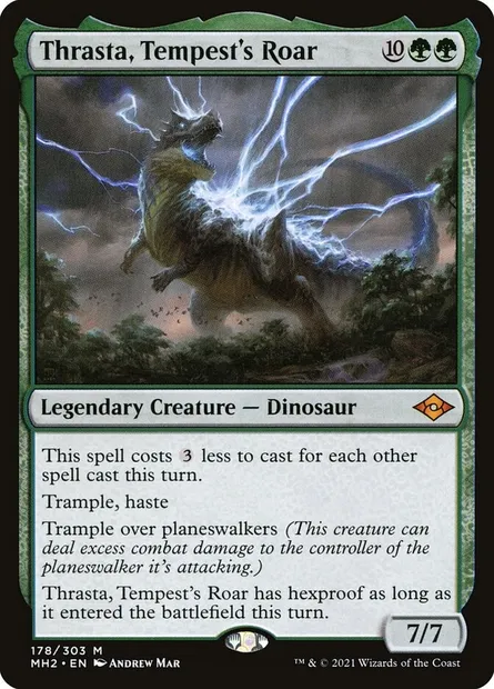 Thrasta, Tempest's Roar, Magic card MH2 178 — Modern Horizons 2 set