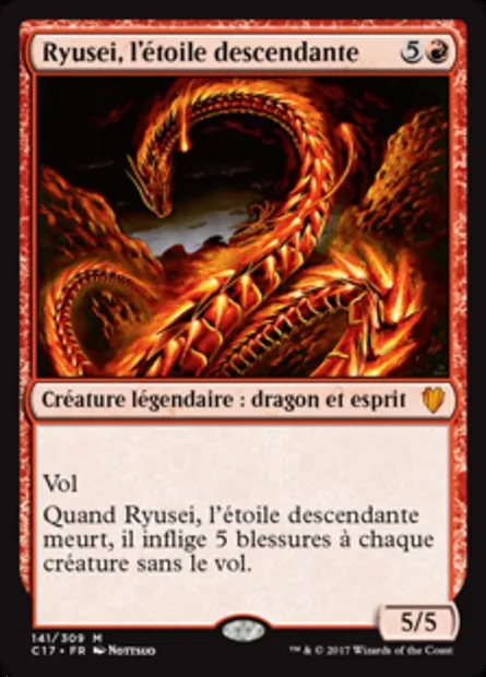 Ryusei, l'étoile descendante, carte Magic C17 141 — extension Commander 2017