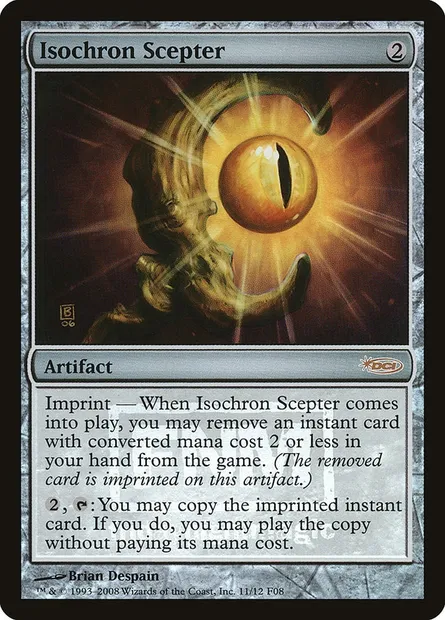 Isochron Scepter, Magic card F08 11 — Friday Night Magic 2008 set