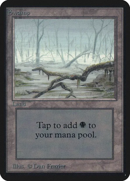 Swamp, Magic card LEA 290 — Limited Edition Alpha set