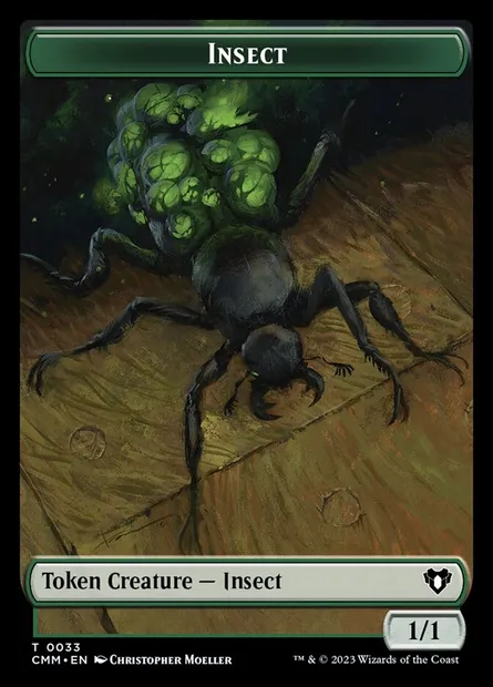Insect, Magic card TCMM 33 — Commander Masters Tokens set