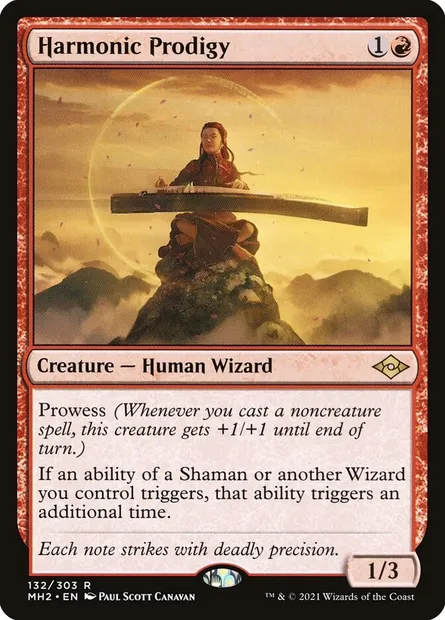 Harmonic Prodigy, Magic card MH2 132 — Modern Horizons 2 set