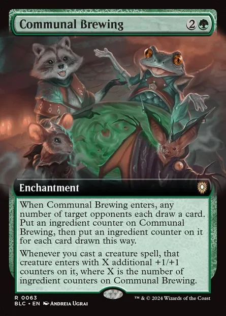 Communal Brewing, Magic card BLC 63 — Bloomburrow Commander set