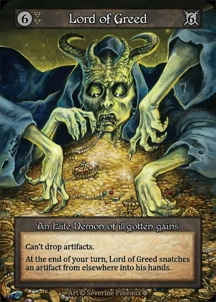Lord of Greed, carte Sorcery GOT 115 — extension Gothic