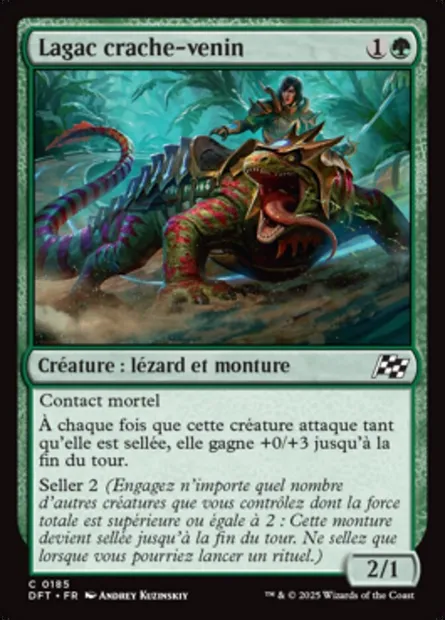 Lagac crache-venin, carte Magic DFT 185 — extension Aetherdrift