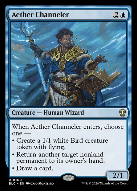 Aether Channeler, Magic card BLC 160 — Bloomburrow Commander set