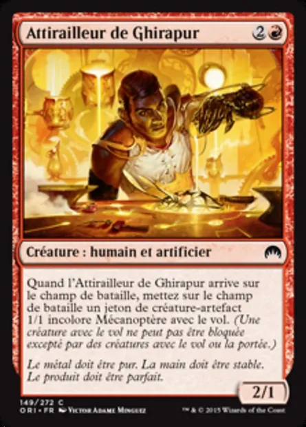 Attirailleur de Ghirapur, carte Magic ORI 149 — extension Magic Origines