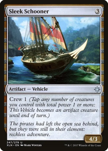 Sleek Schooner, Magic card XLN 247 — Ixalan set