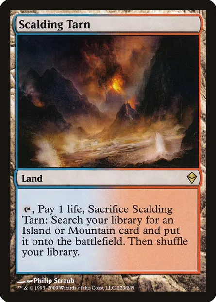 Scalding Tarn, Magic card ZEN 223 — Zendikar set