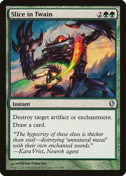 Slice in Twain, Magic card C13 170 — Commander 2013 set