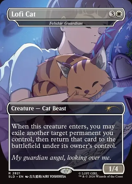 Gardien félidar, carte Magic SLD 2821 — extension Secret Lair Drop