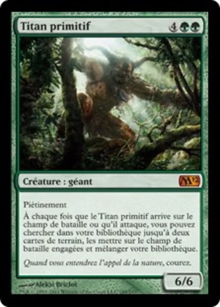 Titan primitif, carte Magic M12 188 — extension Magic 2012