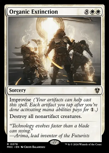 Organic Extinction, Magic card MKC 76 — Murders at Karlov Manor Commander set