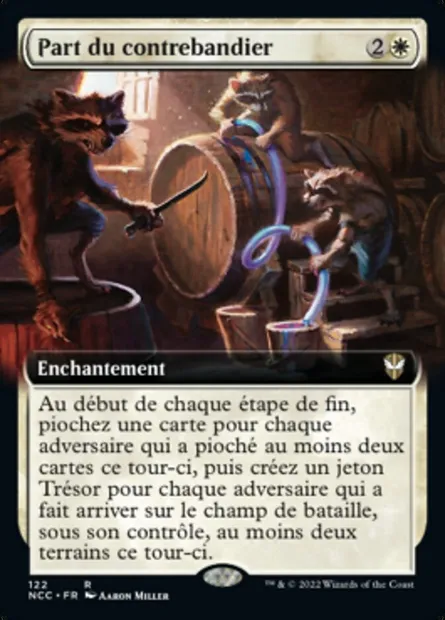 Part du contrebandier, carte Magic NCC 122 — extension New Capenna Commander