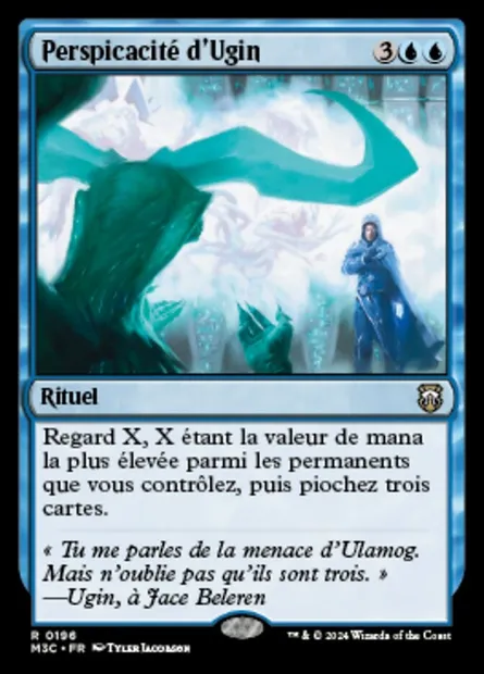 Perspicacité d'Ugin, carte Magic M3C 196 — extension Modern Horizons 3 Commander