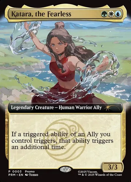Katara, l'intrépide, carte Magic PURL 2025-3 — extension URL/Convention Promos