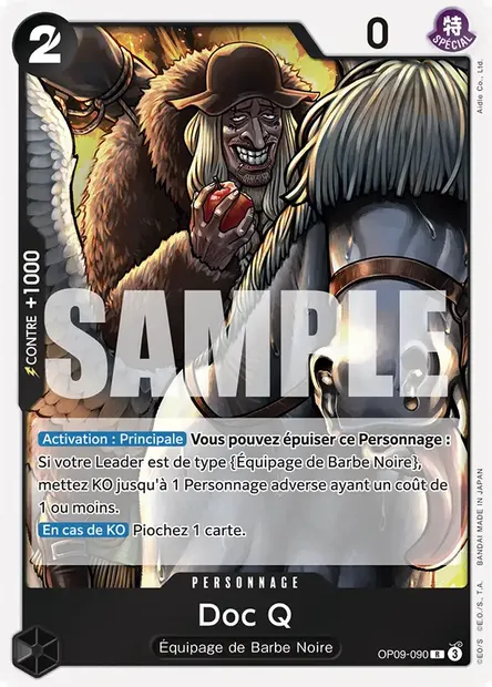 Doc Q, carte One Piece OP09-090 — extension LES NOUVEAUX EMPEREURS